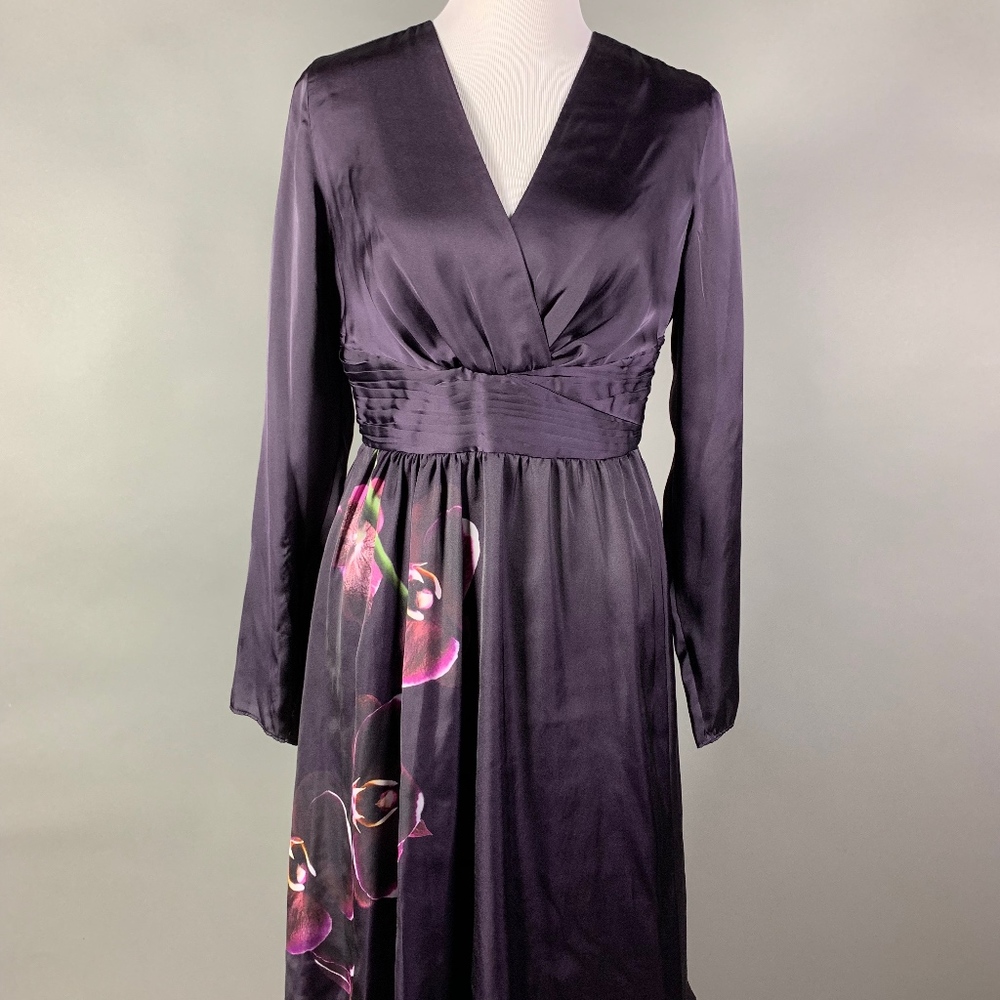 Altuzarra for Target Aubergine Dress with Orchids
